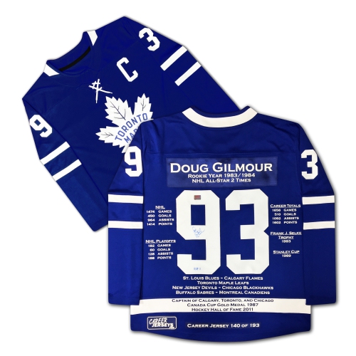 Doug Gilmour 1983 St. Louis Blues Vintage Throwback NHL Hockey Jersey