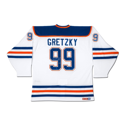AUTOGRAPH AUTHENTIC  Wayne Gretzky Autographed Adidas Edmonton Oilers Jersey In White