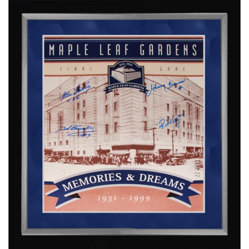 AUTOGRAPH AUTHENTIC  Tml Gardens Ticket, Stanley, Kennedy, Bower & Kelly