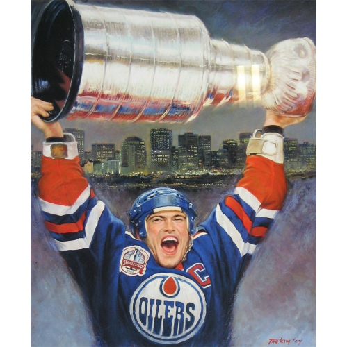 Mark Messier Lithograph - Edmonton Oilers, Ltd Ed of 1111