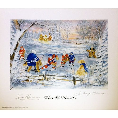 AUTOGRAPH AUTHENTIC  When We Were Six Jean Beliveau & Johnny Bower In Multicolor