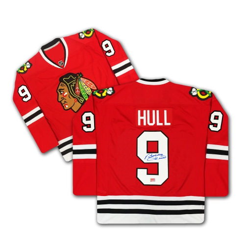 AUTOGRAPH AUTHENTIC  Bobby Hull Autographed Chicago Blackhawks Jersey In Red