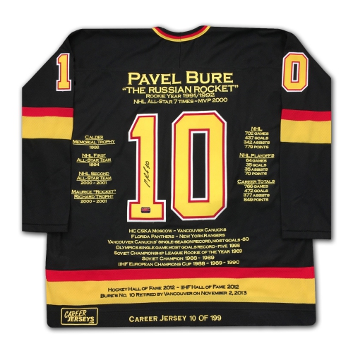 Pavel Bure Career Jersey #10 of 199