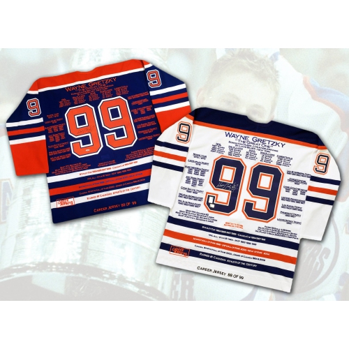CAREER JERSEYS  Wayne Gretzky Pair Matching Ltd Ed 88 Of 99 In Multicolor