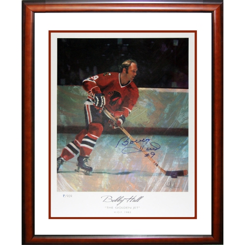 AUTOGRAPH AUTHENTIC  Signed Bobby Hull Lithograph Ltd. Ed. 7 Of 909