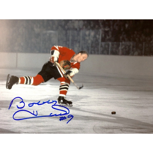 AUTOGRAPH AUTHENTIC  Bobby Hull 51St Goal 8X10 Signed Photo - Chicago Blackhawks