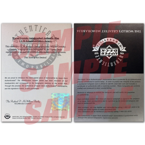 Connor McDavid Edmonton Oilers Blue Autographed Jersey