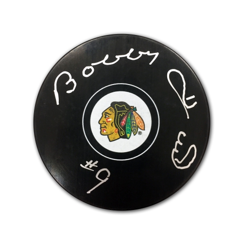 Bobby Hull Autographed Chicago Blackhawks Hockey Puck