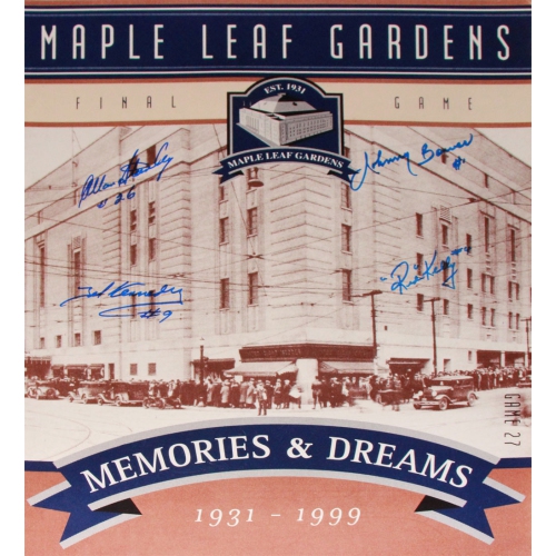 AUTOGRAPH AUTHENTIC  Tml Gardens Final Ticket Stanley, Kennedy, Bower, Kelly
