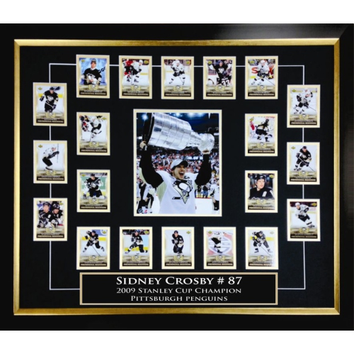 AUTOGRAPH AUTHENTIC  Sidney Crosby Rookie Card Set (39" By 29")