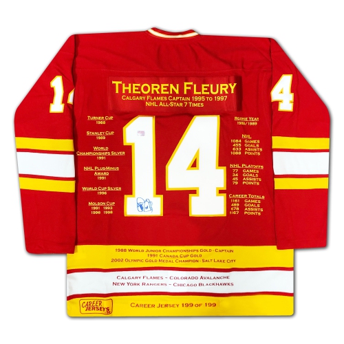 Theoren Fleury Career Jersey #1 of 199