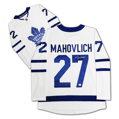 Frank Mahovlich Signed Toronto Leafs Blue Jersey Number w/Coa