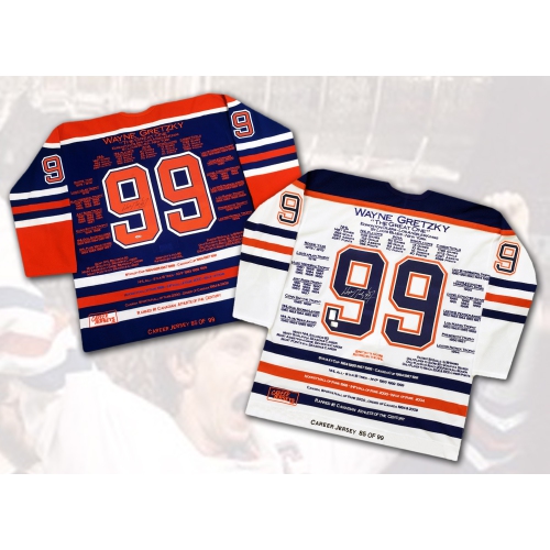 CAREER JERSEYS  Wayne Gretzky Pair Matching Ltd Ed 85 Of 99 In Multicolor