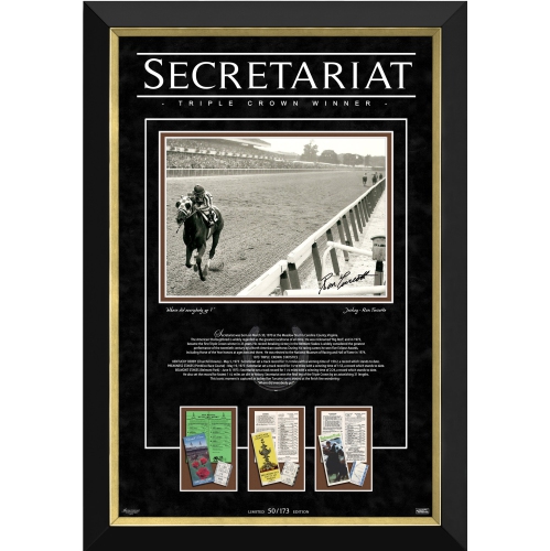 Ron Turcotte on Secretariat, Triple Crown 1973, Ltd Ed