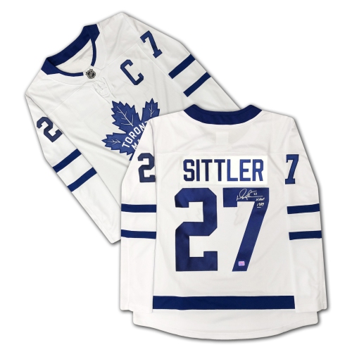 AUTOGRAPH AUTHENTIC  Darryl Sittler Autographed Toronto Maple Leafs Jersey In White
