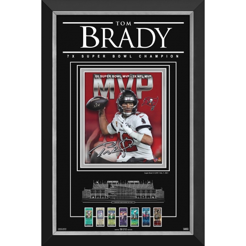 Tom Brady 7 Championships Tribute Limited Edition of 212