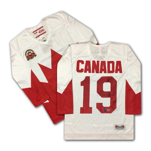 AUTOGRAPH AUTHENTIC  Paul Henderson Team Canada Signed 1972 Jersey In White
