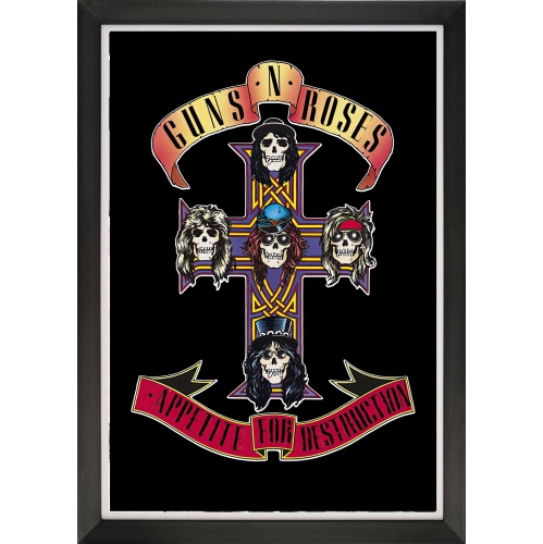 Guns N' Roses Appetite For Destruction Framed Album Reprint