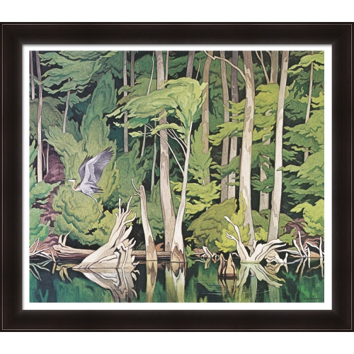 A.J. Casson Group of Seven "Blue Heron" Framed Art Print