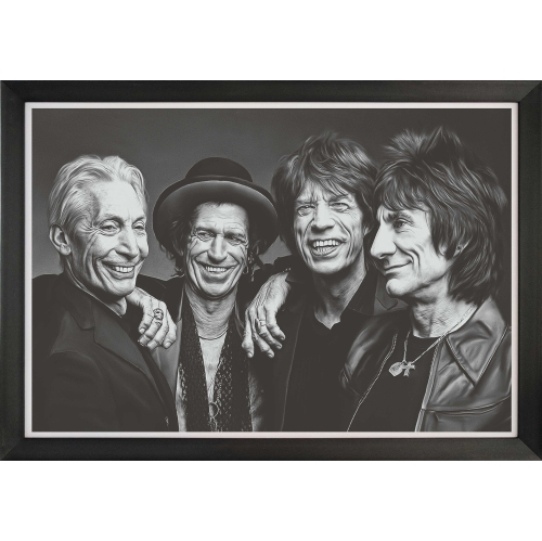 The Rolling Stones - Band Portrait - Framed Art Reprint