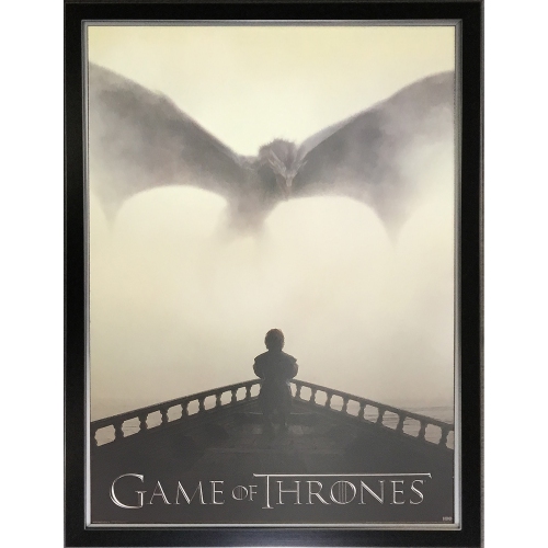 AUTOGRAPH AUTHENTIC  Game Of Thrones - Museum Framed Poster Of Dragon (37" By 25.5")