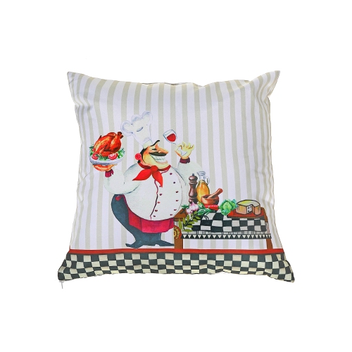 Polyester Digital Print Cushion (18 X 18) - Set of 2