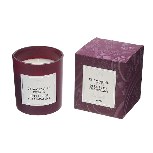 7 Oz Luxe Scented Candle In Gift Box (Champagne Petals) - Set of 2 ...