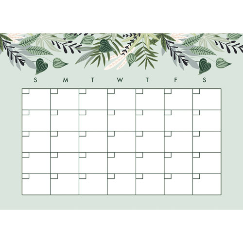 RoomMates Tropical Monthly Calendar Dry Erase Wall Decal