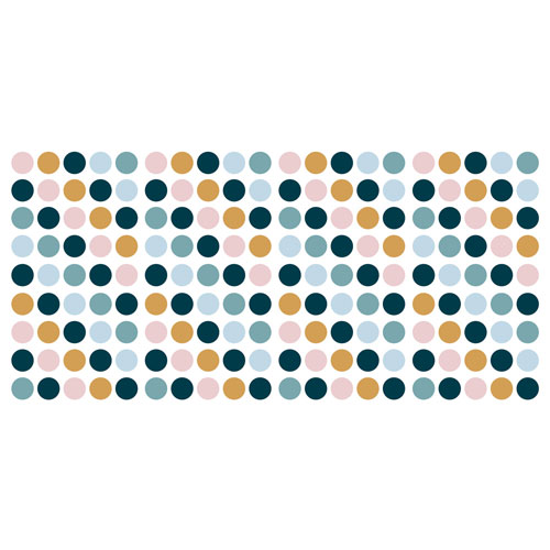 RoomMates Dot Wall Decals - Pink/Yellow/Blue Dot