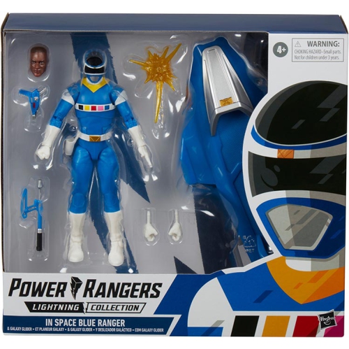 POWER RANGERS  Lightning Collection 6 Inch Action Figure Deluxe (2022 Wave 1) - In Space Ranger & Galaxy Glider In Blue