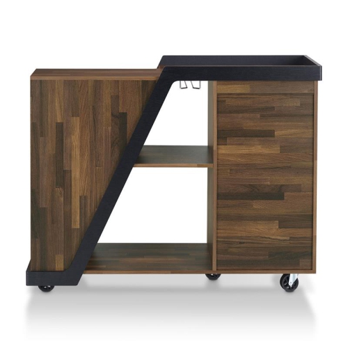 Furniture of America Ando Contemporary Wood Buffet with Casters in Light Hickory