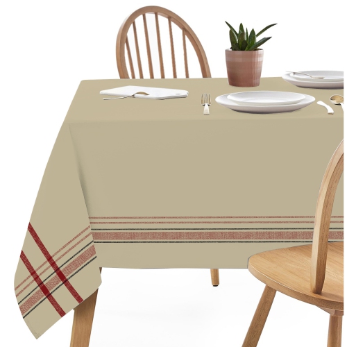 French Border Tablecloth (Taupe)
