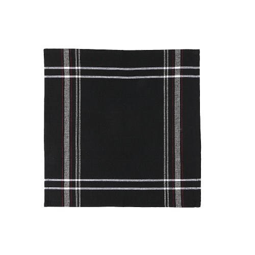 French Border Napkin (Black)