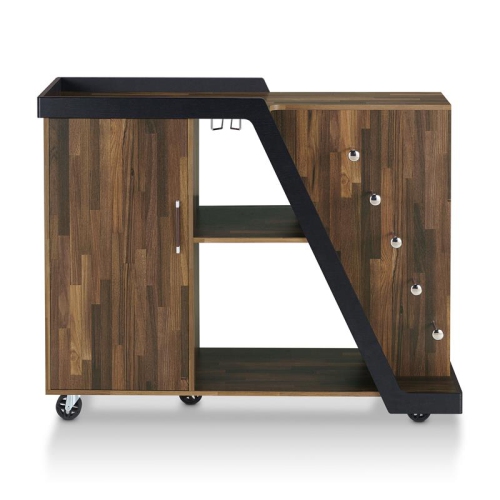 BOWERY HILL  Contemporary Wood 5-Bottle Buffet In Light Hickory