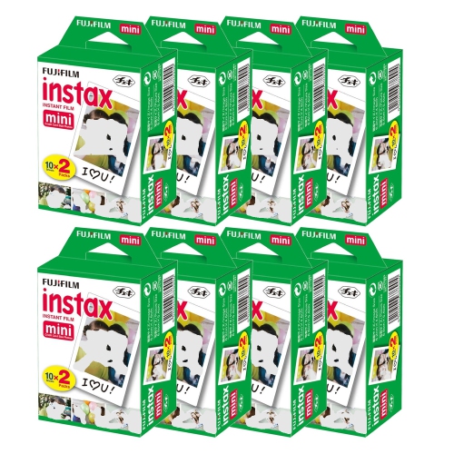 Ensemble de films Instax Mini 2 x 10 de Fujifilm - 8 paquets - 160 expositions