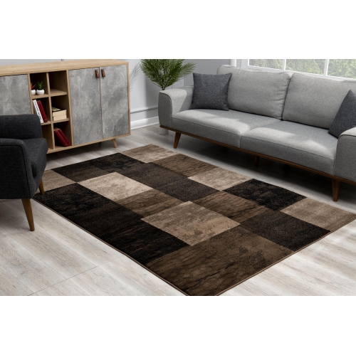 Rug Branch Contemporary Geometric Checkered Indoor Rug