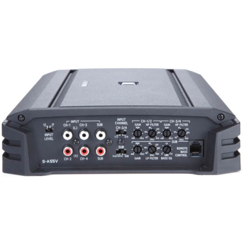 Refurbished(Excellent)- Alpine S-A55V S-Series 5-channel car amplifier — 40 watts RMS x 4 at 4 ohms + 300 watts RMS x 1 at 2 ohms