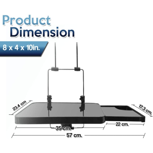 Plateau de siège d’auto pliable multifonction - Table noire/siège d’auto portable à plateau de portable Table à manger comptoir à manger