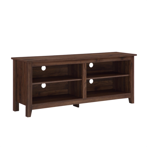 PEMBERLY ROW  58" Tv Stand Storage Console In Dark Walnut