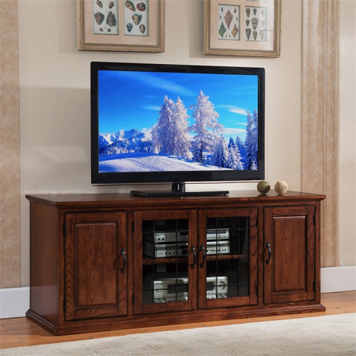Bowery Hill 60" TV Stand in Burnished Oak