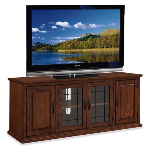 Bowery Hill 60" TV Stand in Burnished Oak