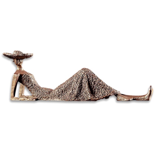 BOWERY HILL  Summer Days Heavily Textured Sculpture In Antique Bronze