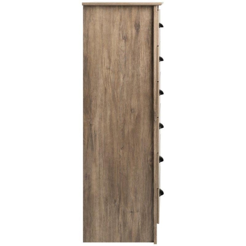 Wright Home Contemporary Wood 6 Drawer Chest in Drifted Gray