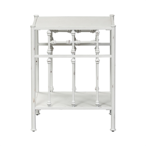 LIBERTY FURNITURE Vintage Series Metal Open Night Stand - Antique White