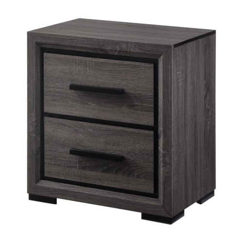 FURNITURE OF AMERICA  Drummond Contemporary Wood 2-Drawer Nightstand In In Gray