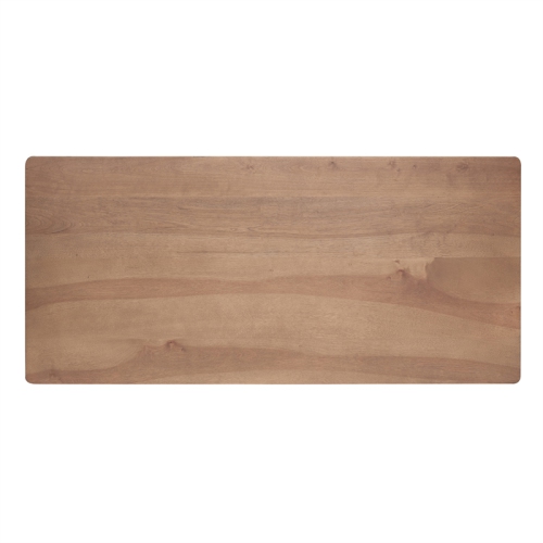 Riverbay Furniture Rattan Wood Desk in Natural