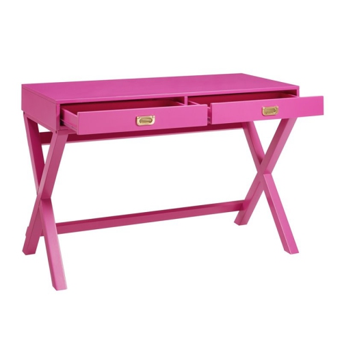 Riverbay Furniture Writing Desk in Raspberry Pink