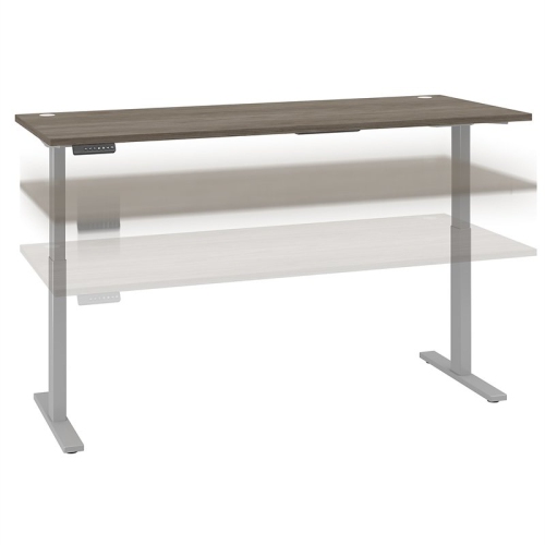 Move 60 Series 72W x 30D Adjustable Desk in Modern Hickory - Engineered Wood
