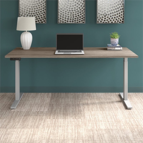 Move 60 Series 72W x 30D Adjustable Desk in Modern Hickory - Engineered Wood