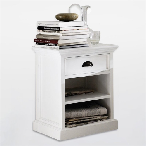 Beaumont Lane 1 Drawer Nightstand in Pure White